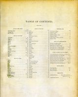Table of Contents, Maine State Atlas 1884